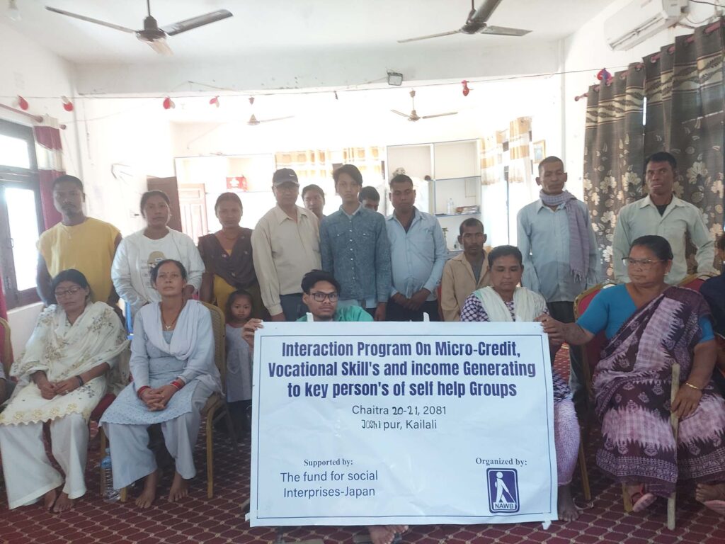 Key members of Self Help Groups at Joshipur Kailali